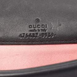 Pre Owned Gucci Black Velvet and Leather Super Mini Dionysus Chain Bag