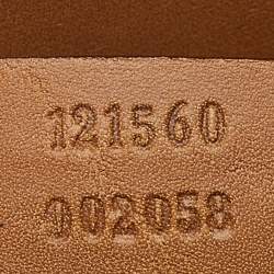 Pre Owned Gucci Two Tone Beige GG Canvas, Suede and Leather Flap Pochette 