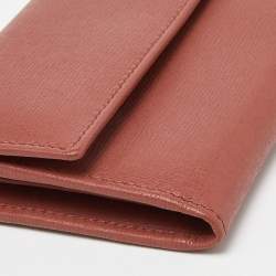 Gucci Brown Brick Leather Interlocking G Continental Wallet