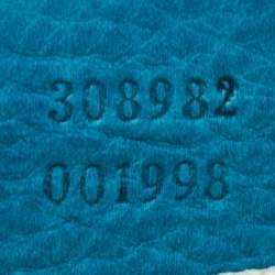 Pre Owned Gucci Teal Nubuck Leather Medium Soho Chain Tote