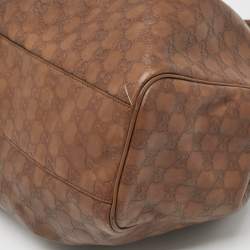 Pre Owned Gucci Brown Guccissima Leather Large Sukey Tote