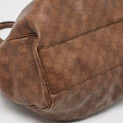 Pre Owned Gucci Brown Guccissima Leather Large Sukey Tote