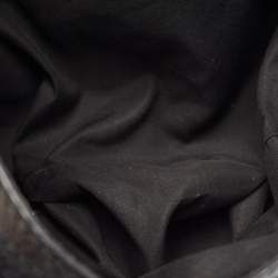 Pre Owned Gucci Black GG Canvas and Leather New Ladies Web Hobo