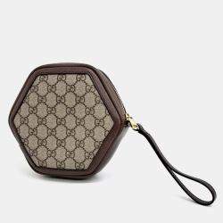 Gucci Multicolor Canvas Ophidia GG Supreme Pouch Bag