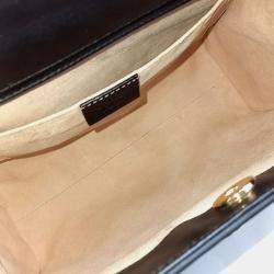 Gucci Black Leather Diana Bamboo Small Tote Bag