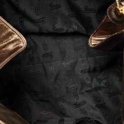 Gucci Metallic Gold Leather Hysteria Tote