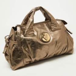 Gucci Metallic Gold Leather Hysteria Tote