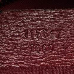 Pre Owned Gucci Pink GG Canvas and Leather Horsebit Handle Hobo