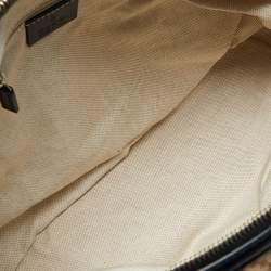 مملوكة مسبقًا حقيبة يد توتس غوتشي سوكي جلد وكانفاس جي جي بيج/ذهبي ميتاليك متوسطة 