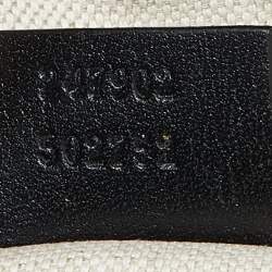 مملوكة مسبقًا حقيبة يد توتس غوتشي سوكي جلد وكانفاس جي جي بيج/ذهبي ميتاليك متوسطة 