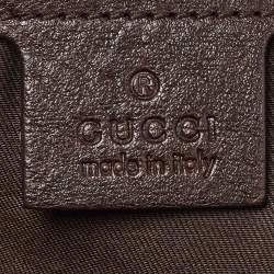 Pre Owned Gucci Beige/Brown GG Canvas and Leather Charlotte Hobo