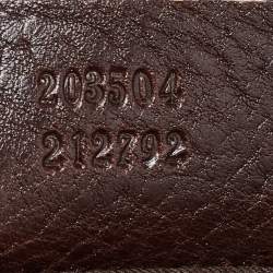 Pre Owned Gucci Beige/Brown GG Canvas and Leather Charlotte Hobo