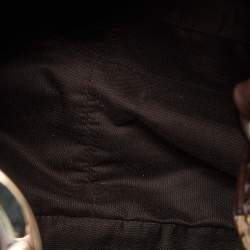 Pre Owned Gucci Beige/Brown GG Canvas and Leather Charlotte Hobo