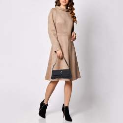 مملوكة مسبقًا Gucci Black GG Canvas and Leather Jackie O Hobo