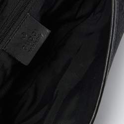 مملوكة مسبقًا Gucci Black GG Canvas and Leather Jackie O Hobo