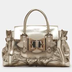 Gucci Gold Guccissima Leather Large Queen Satchel