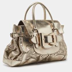 Gucci Gold Guccissima Leather Large Queen Satchel