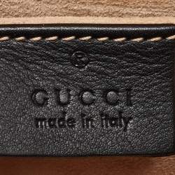 Pre Owned Gucci Multicolor Floral Jacquard Mini Sylvie Top Handle Bag