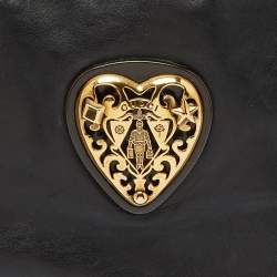 Pre Owned Gucci Black Studded Leather Babouska Dome Bag