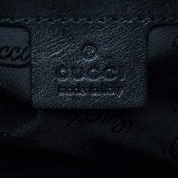 Pre Owned Gucci Black Studded Leather Babouska Dome Bag