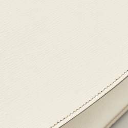 Gucci Off White Leather Bright Bit Clutch