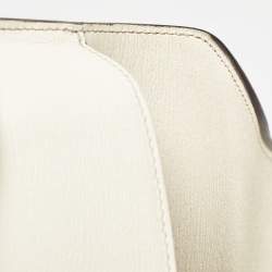 Gucci Off White Leather Bright Bit Clutch