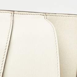 Gucci Off White Leather Bright Bit Clutch