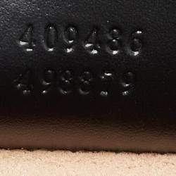 Pre Owned Gucci Black Guccissima Leather Medium Padlock Shoulder Bag