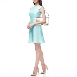 مملوكة مسبقًا Gucci Rose Gold Leather Crystals Broadway Clutch Bag