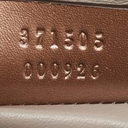 مملوكة مسبقًا Gucci Rose Gold Leather Crystals Broadway Clutch Bag