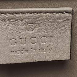 Pre Owned Gucci Light Blue Suede Broadway Clutch