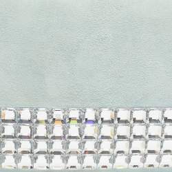 Pre Owned Gucci Light Blue Suede Broadway Clutch