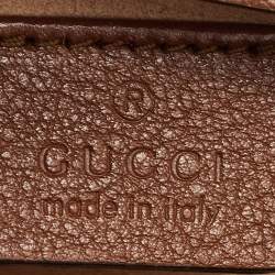 Gucci Brown Leather Mini Diana Tote