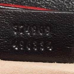 مملوكة مسبقًا Gucci Tricolor Matelassé Leather Super Mini GG Marmont Torchon Bag