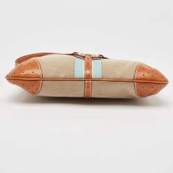 Pre Owned Gucci Tricolor Canvas and Leather GG Reins Hobo