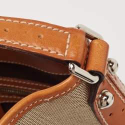 Pre Owned Gucci Tricolor Canvas and Leather GG Reins Hobo