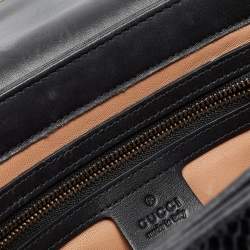 Gucci Black Water Snake Small Queen Margaret Top Handle Bag