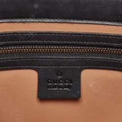 Gucci Black Water Snake Small Queen Margaret Top Handle Bag