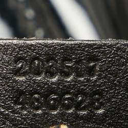 Pre Owned Gucci Black Patent Leather Vanity Tote