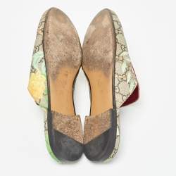 Pre Owned Gucci Brown/Beige GG Supreme Canvas Prince town Mules Size 39