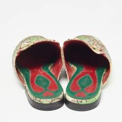 Pre Owned Gucci Brown/Beige GG Supreme Canvas Prince town Mules Size 39
