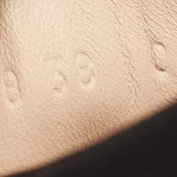 Pre Owned Gucci Black Leather Guccy Stars Falacer Sneakers Size 38