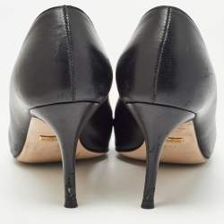 Gucci Black Leather GG Zumi Pumps Size 37