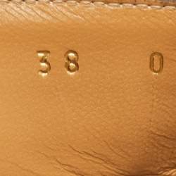 Gucci Beige Jumbo GG Canvas Platform Slides Size 38
