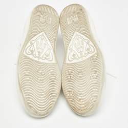 Gucci White Leather Web Ace Sneakers Size 36