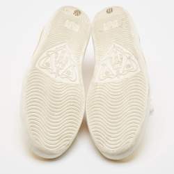 Gucci Gold Embossed Snakeskin Ace Sneakers Size 39
