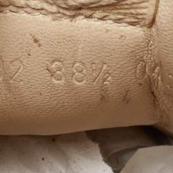 Gucci Cream Leather Vintage Logo Rhyton Sneakers Size 38.5