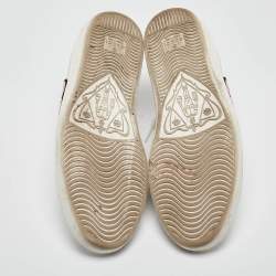 Gucci White Leather GG Apple Applique Ace Sneakers Size 38