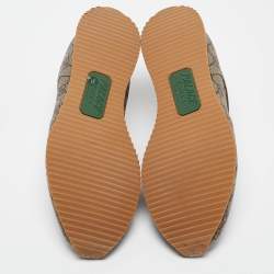 Gucci x Palace Brown GG Supreme Canvas and Leather Sneakers Size 39