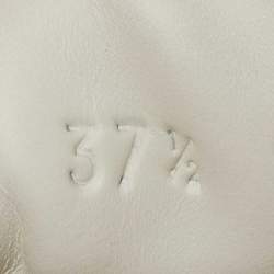 Pre Owned Gucci White Leather Embellished Arrow Ace Sneakers Size 37.5